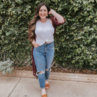Christina in Front of Green Wall