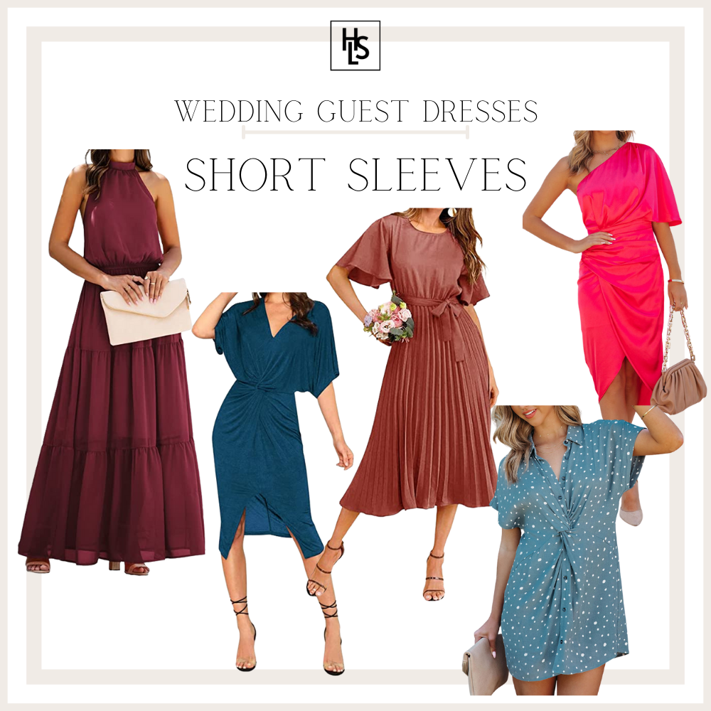 Wedding Guest Dresses Short Sleeve